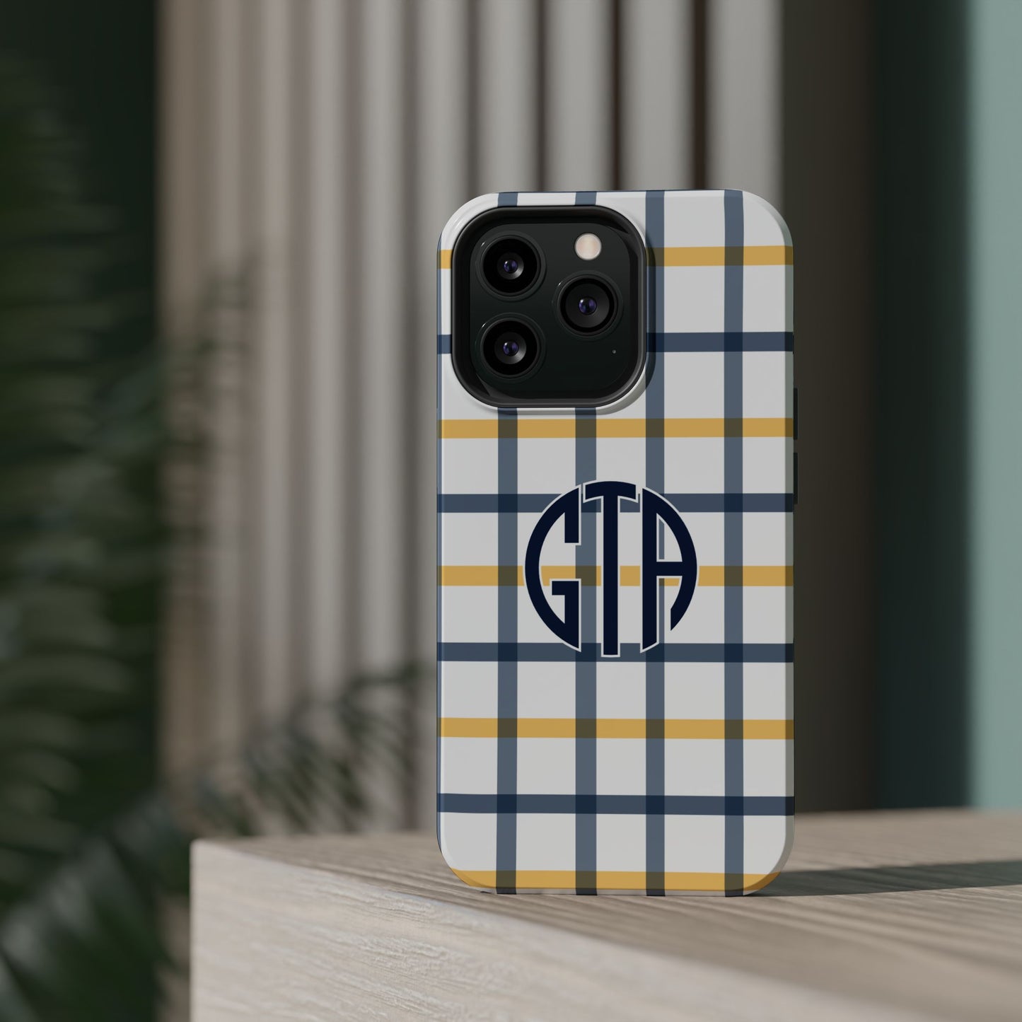 Tailgate Tartan - Navy & Gold