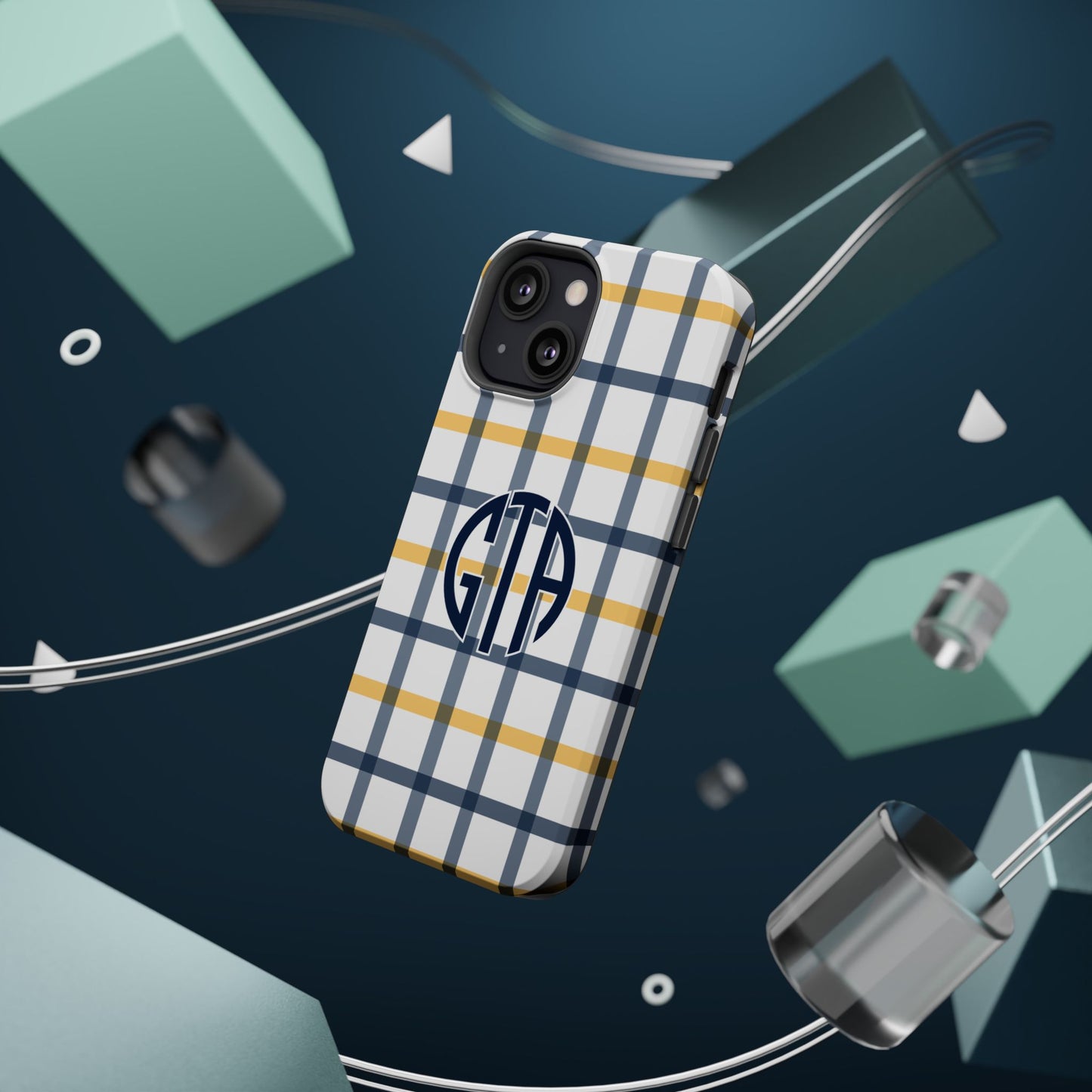 Tailgate Tartan - Navy & Gold