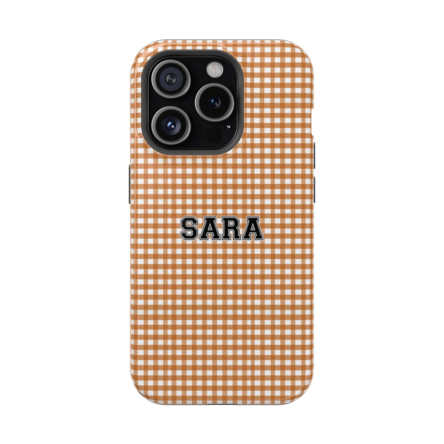 Game Day Gingham - Burnt Orange