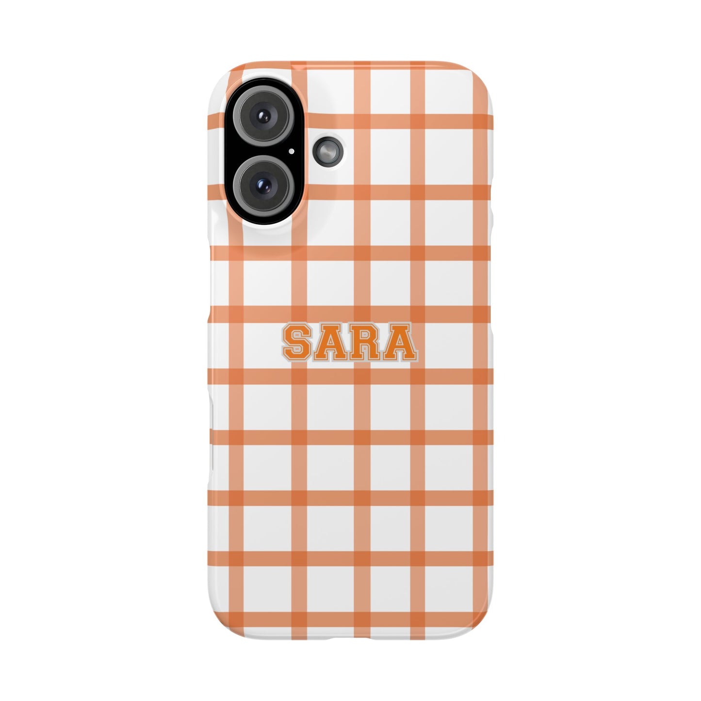 Tailgate Tartan -Orange Slim