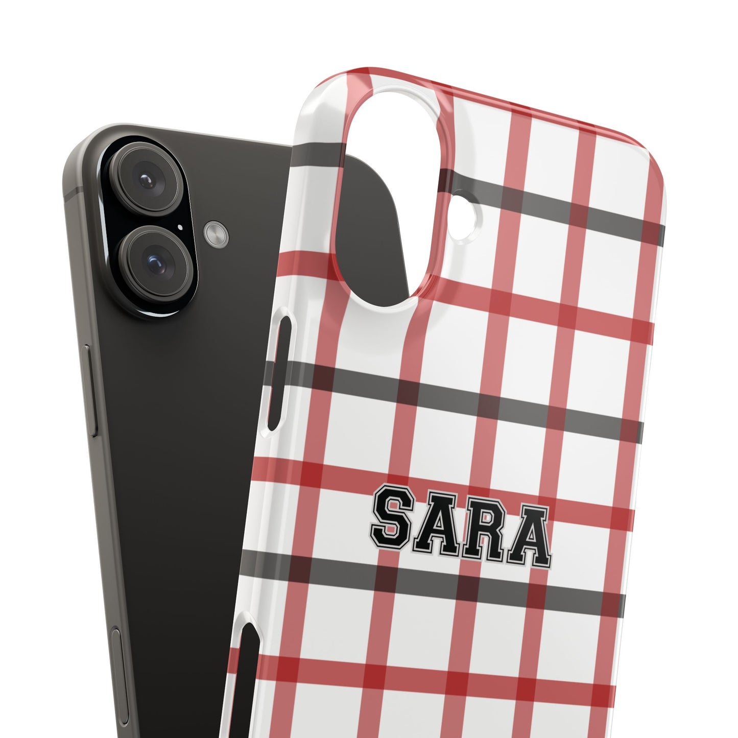 Tailgate Tartan - Red & Black Slim