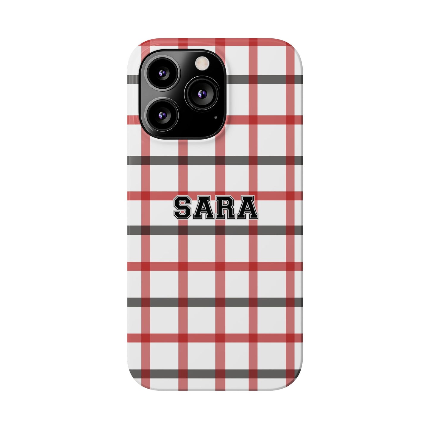 Tailgate Tartan - Red & Black Slim