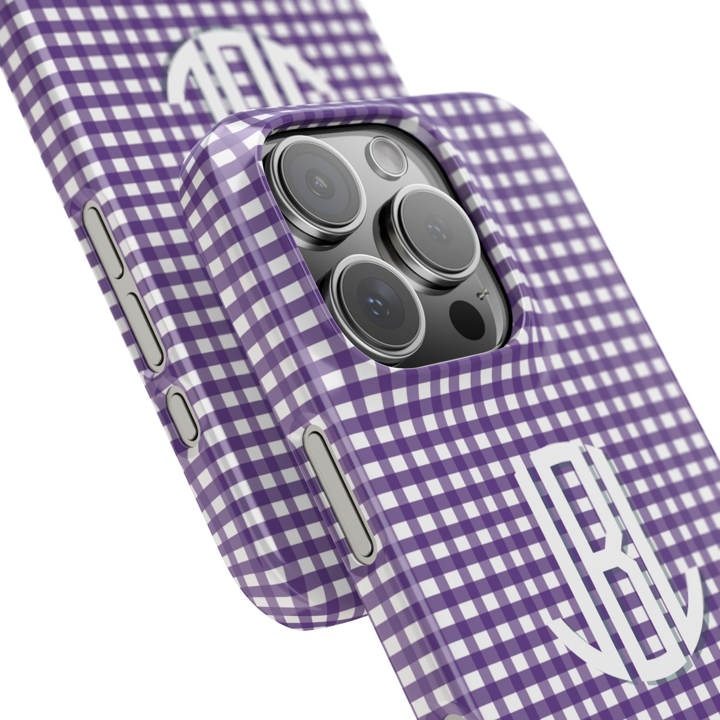 Game Day Gingham -Purple Slim