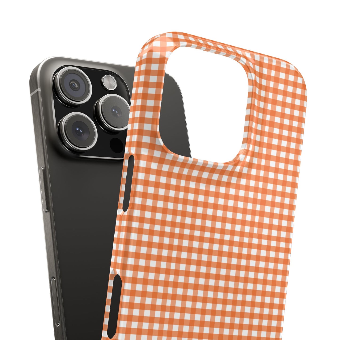 Game Day Gingham - Orange Slim