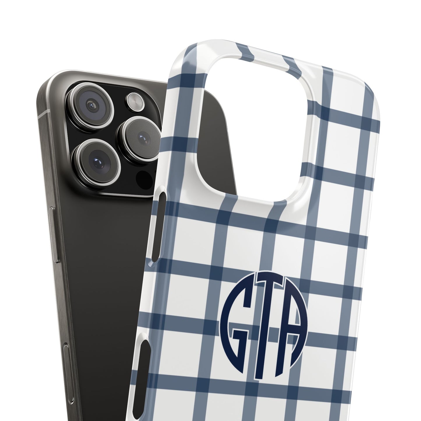 Tailgate Tartan -Navy Slim