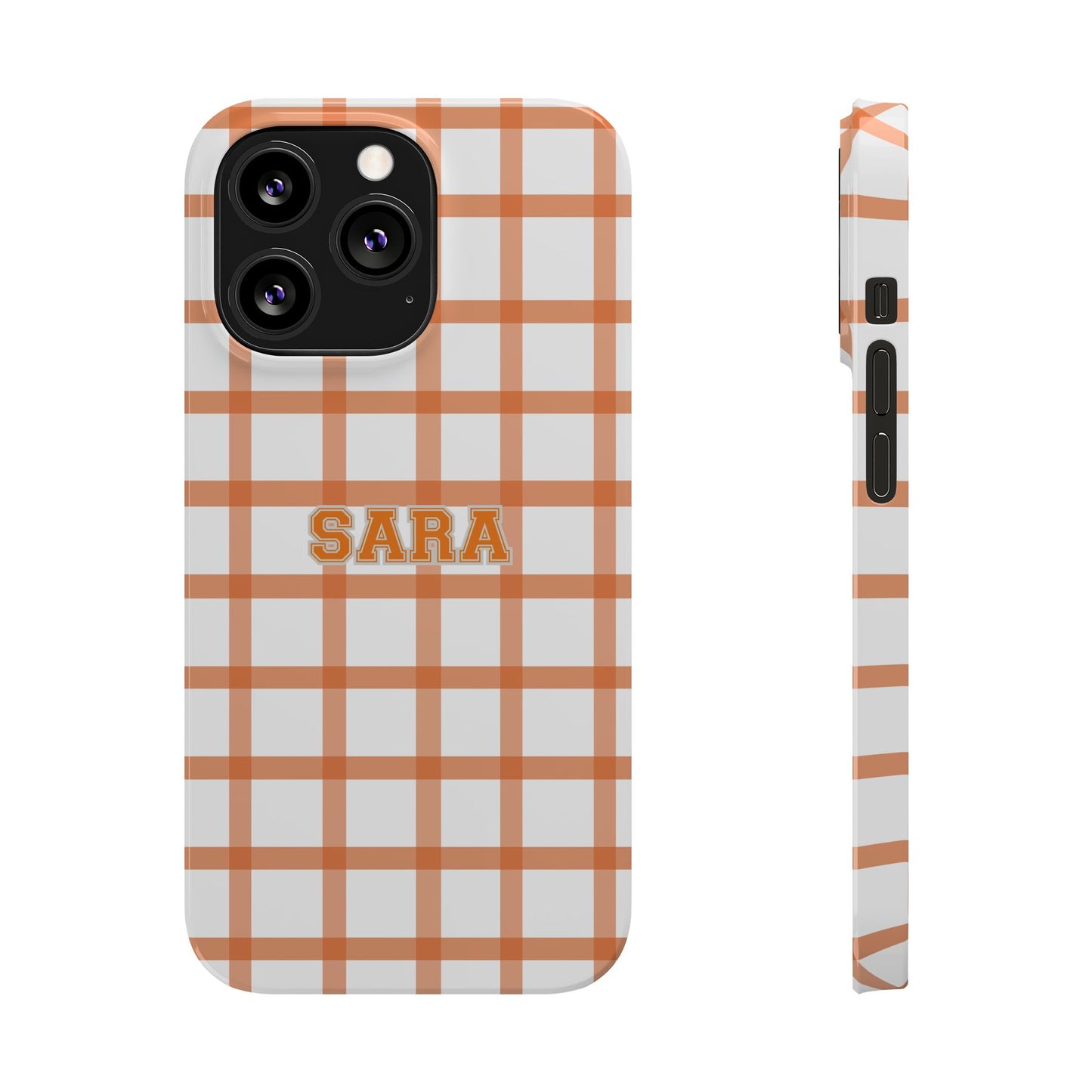 Tailgate Tartan -Orange Slim