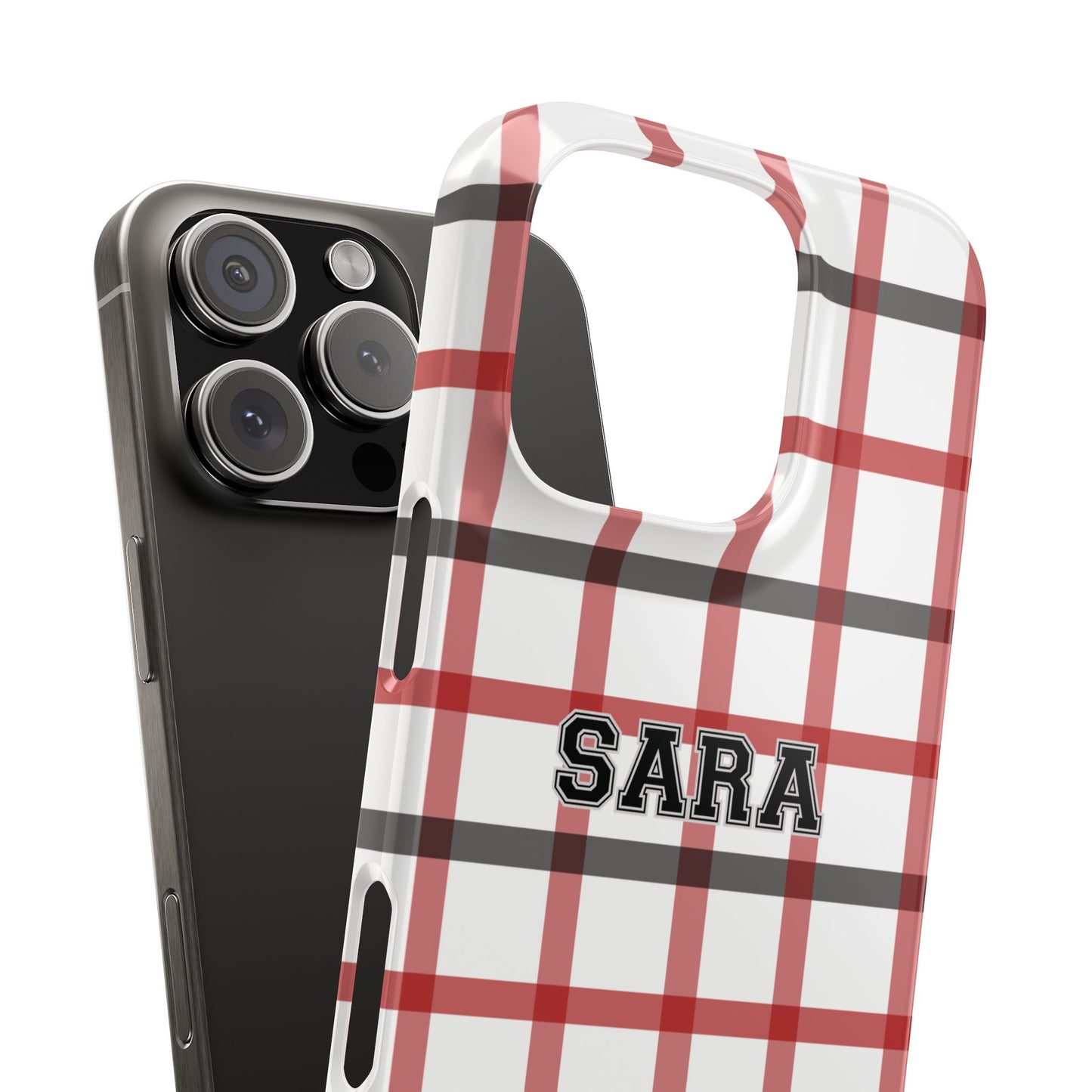 Tailgate Tartan - Red & Black Slim