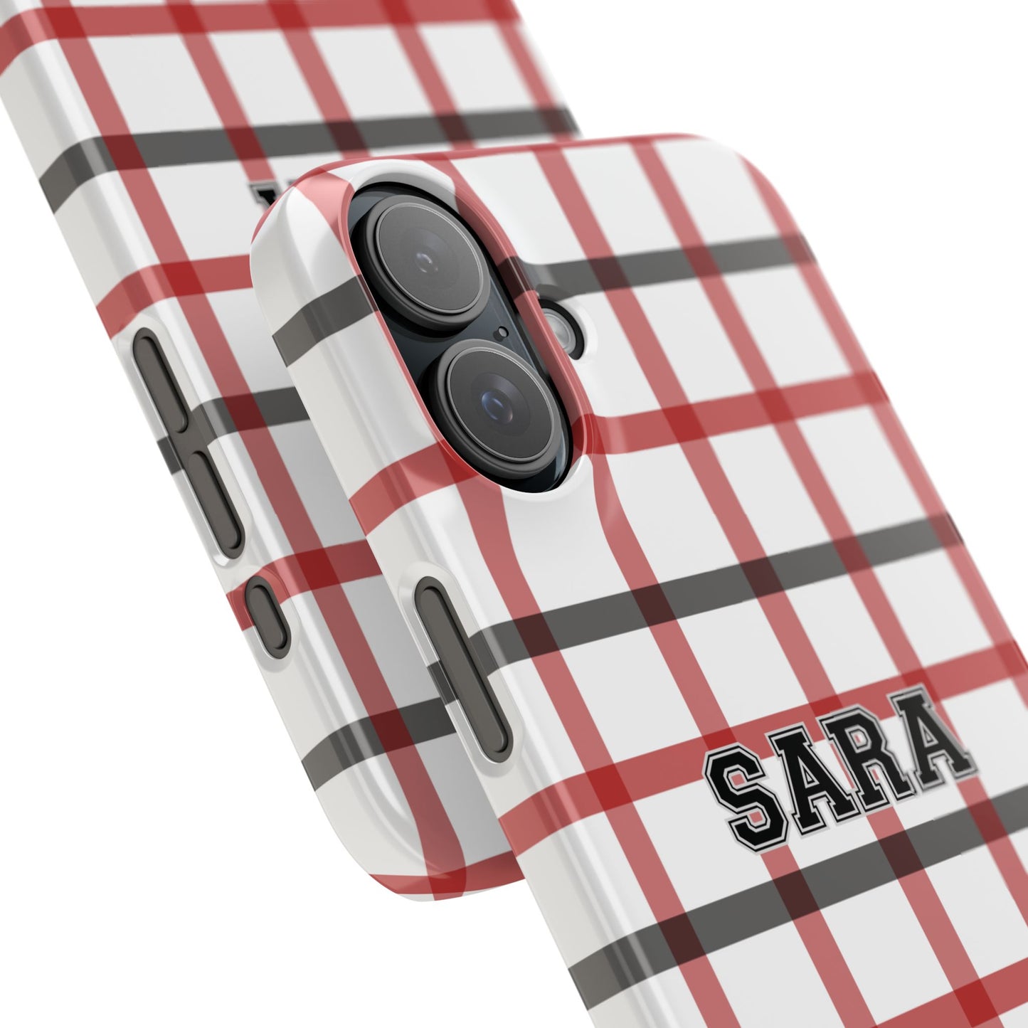 Tailgate Tartan - Red & Black Slim