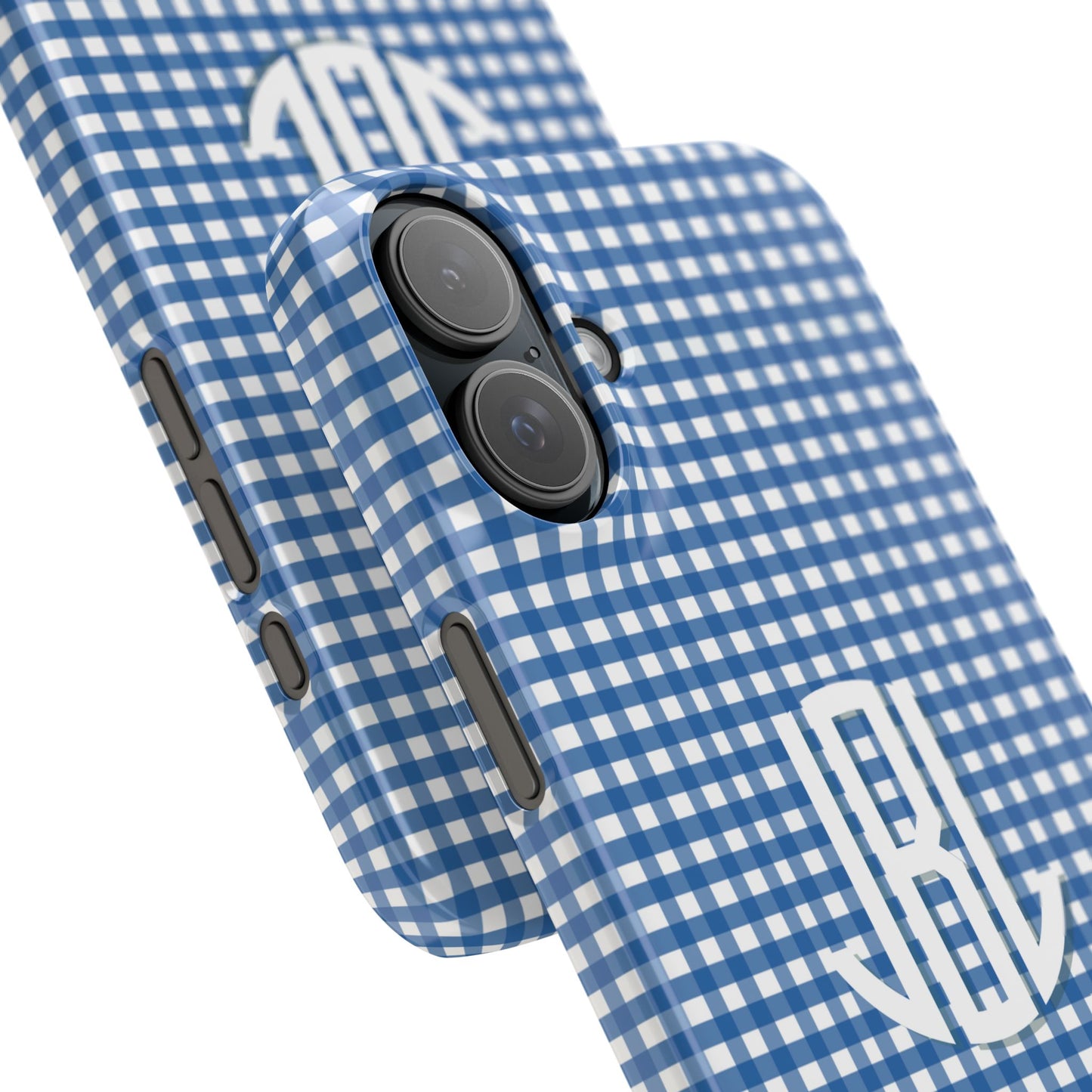 Game Day Gingham -Blue Slim