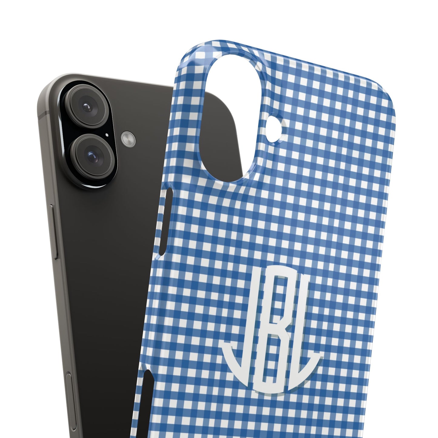 Game Day Gingham -Blue Slim
