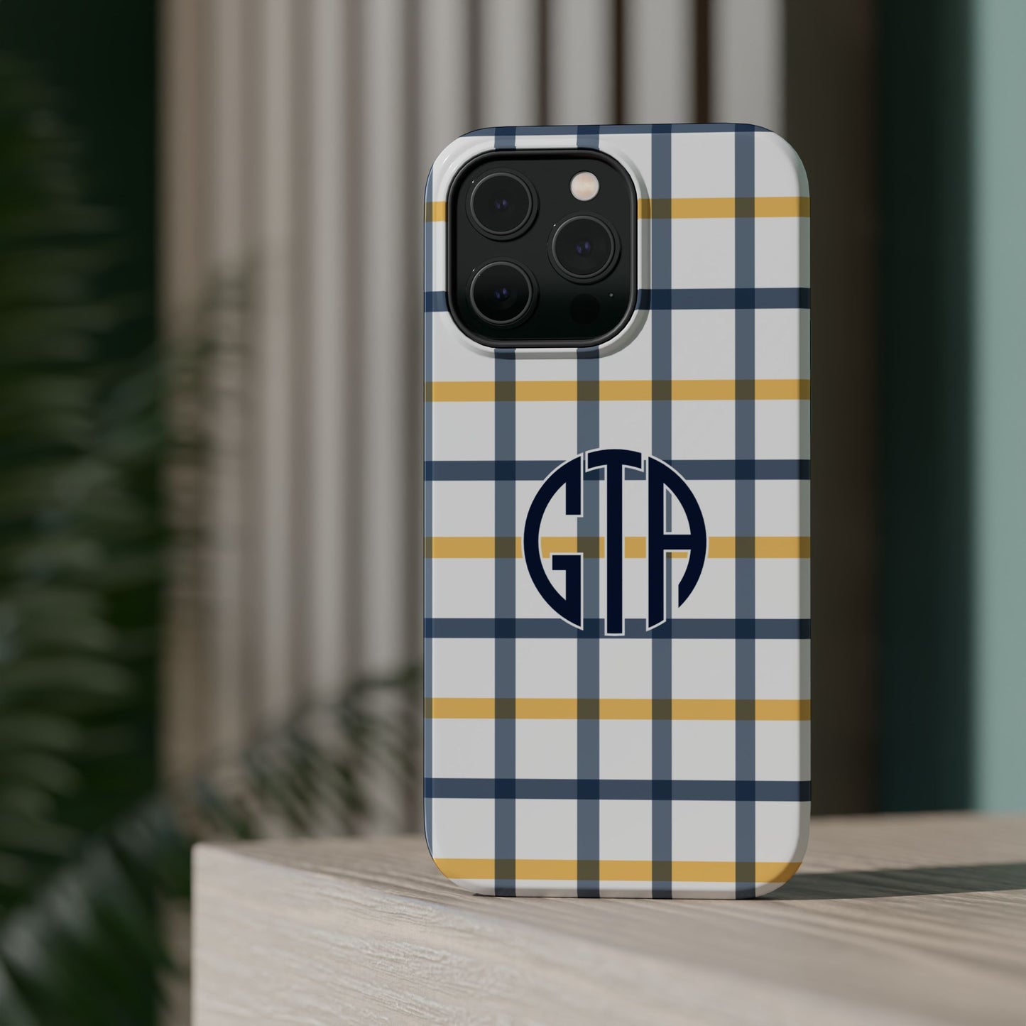 Tailgate Tartan - Navy & Gold