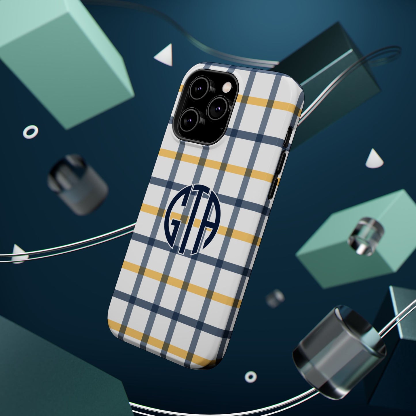 Tailgate Tartan - Navy & Gold
