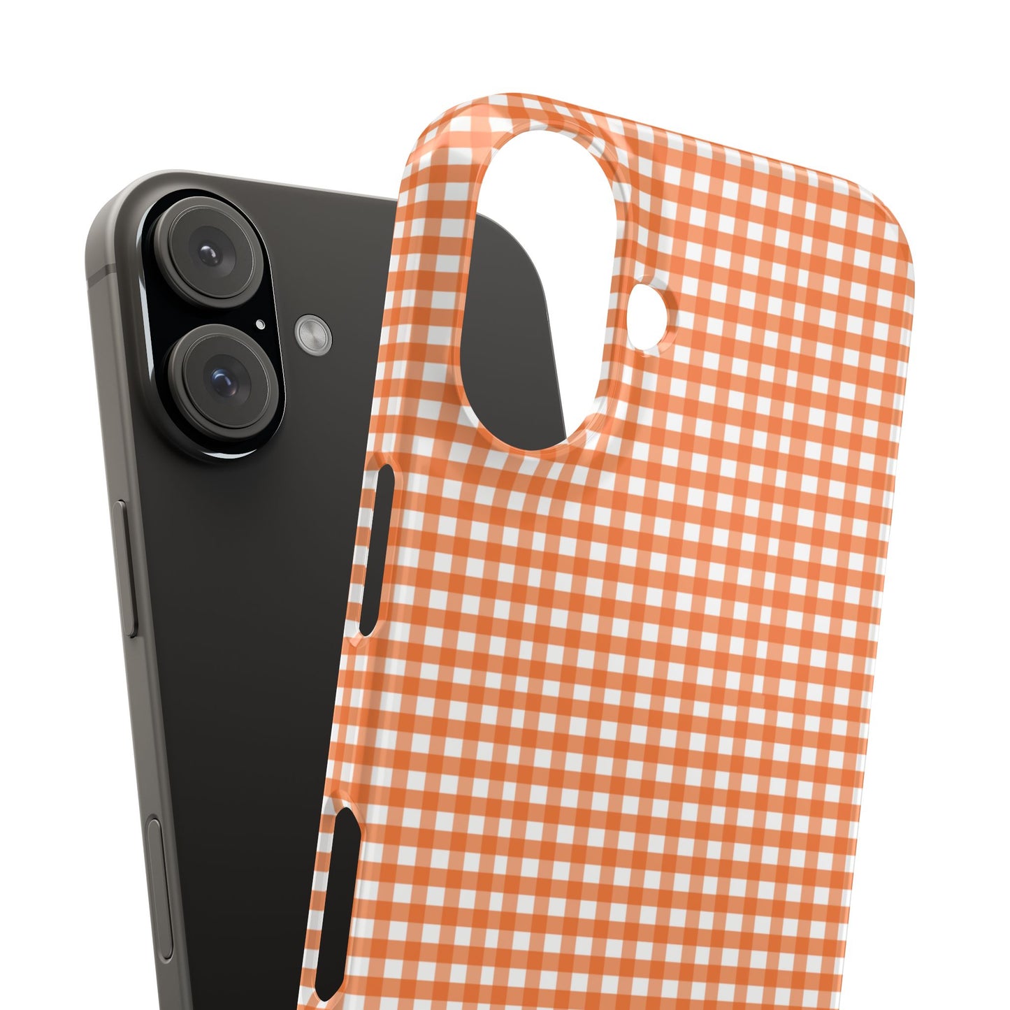 Game Day Gingham - Orange Slim