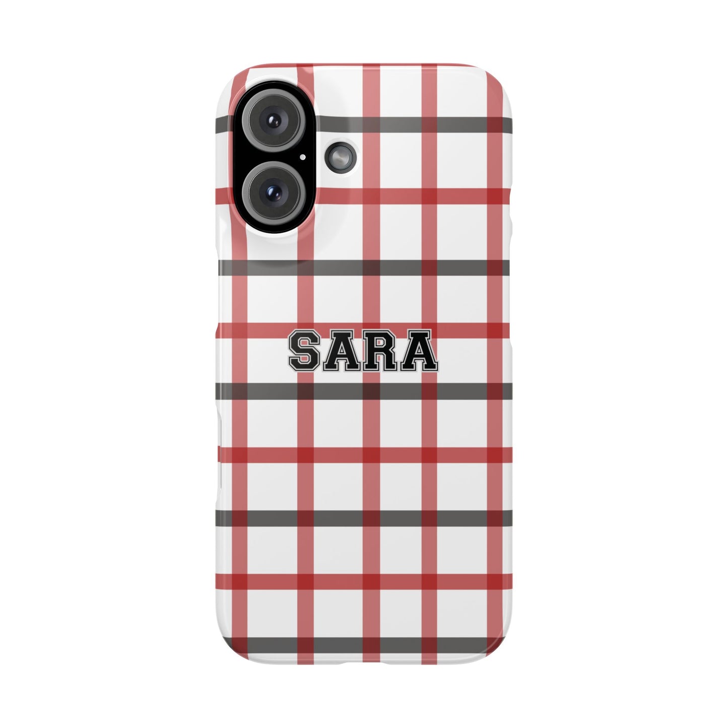 Tailgate Tartan - Red & Black Slim