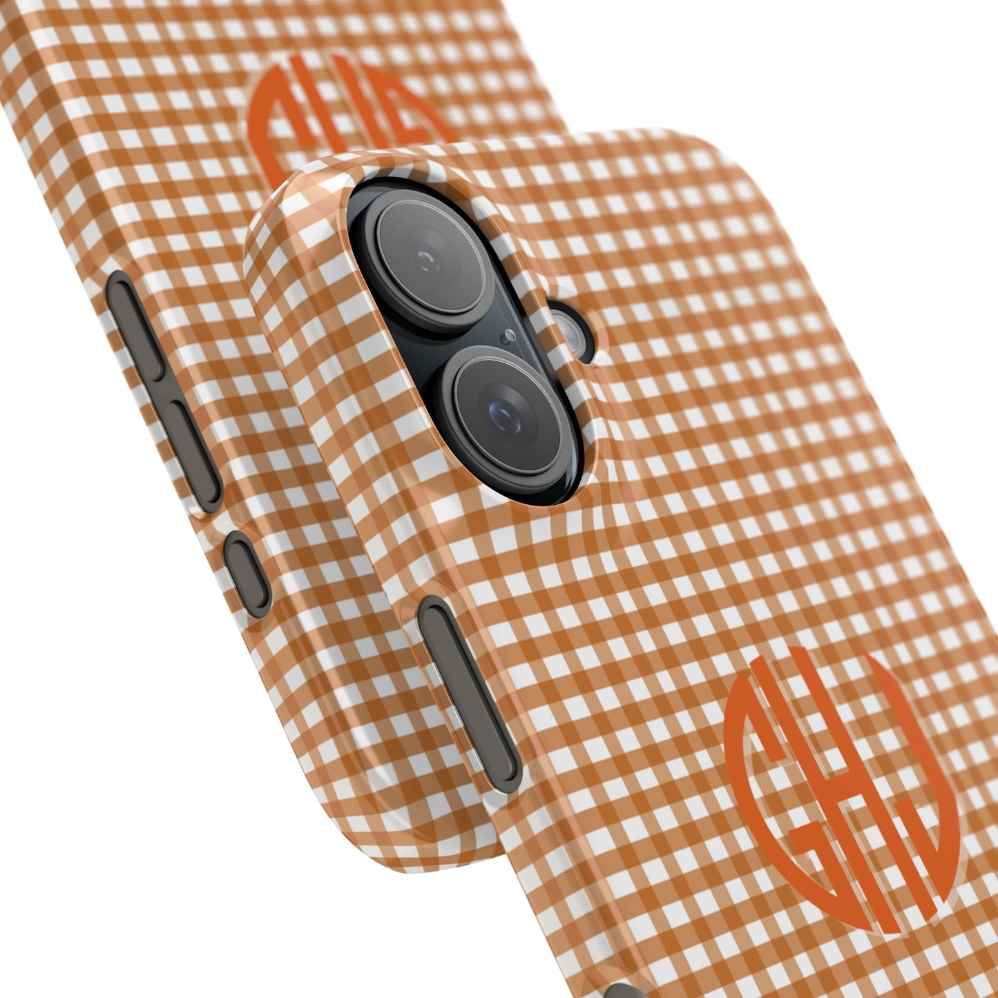 Game Day Gingham - Burnt Orange Slim