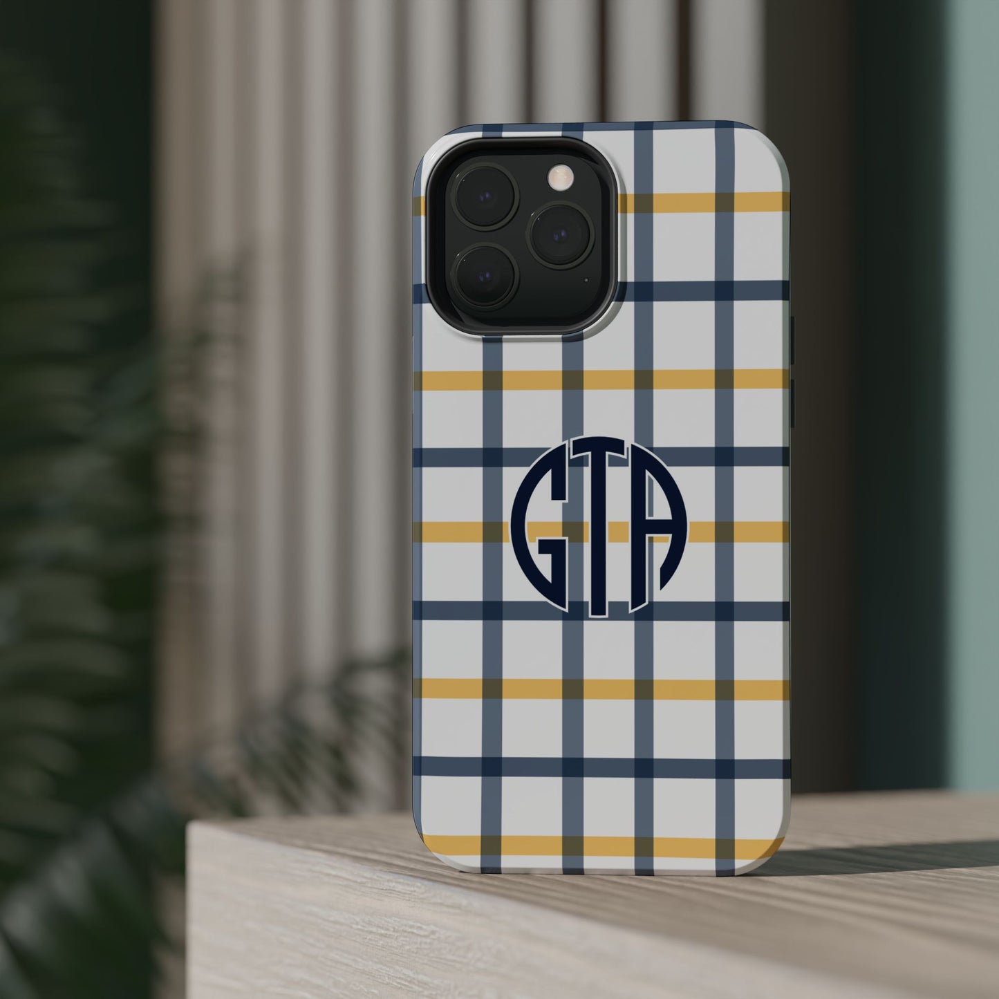 Tailgate Tartan - Navy & Gold