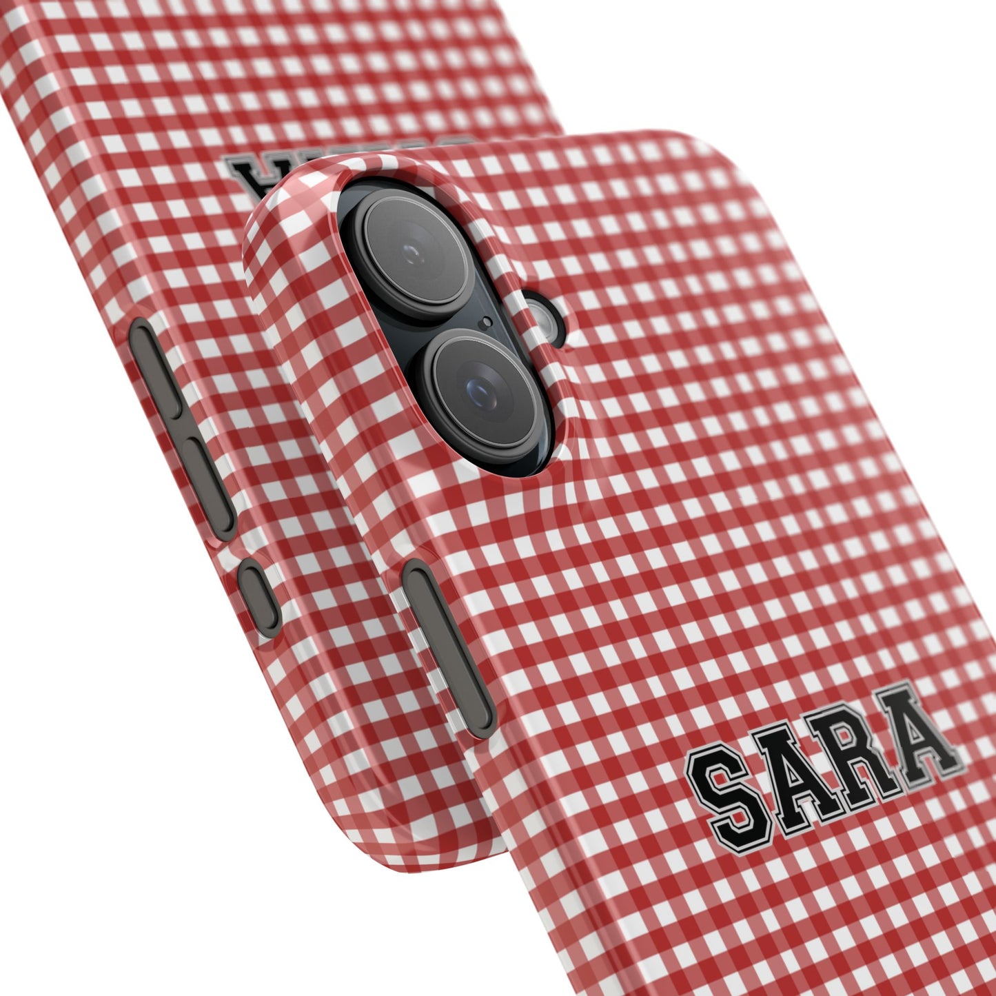 Game Day Gingham - Red Slim