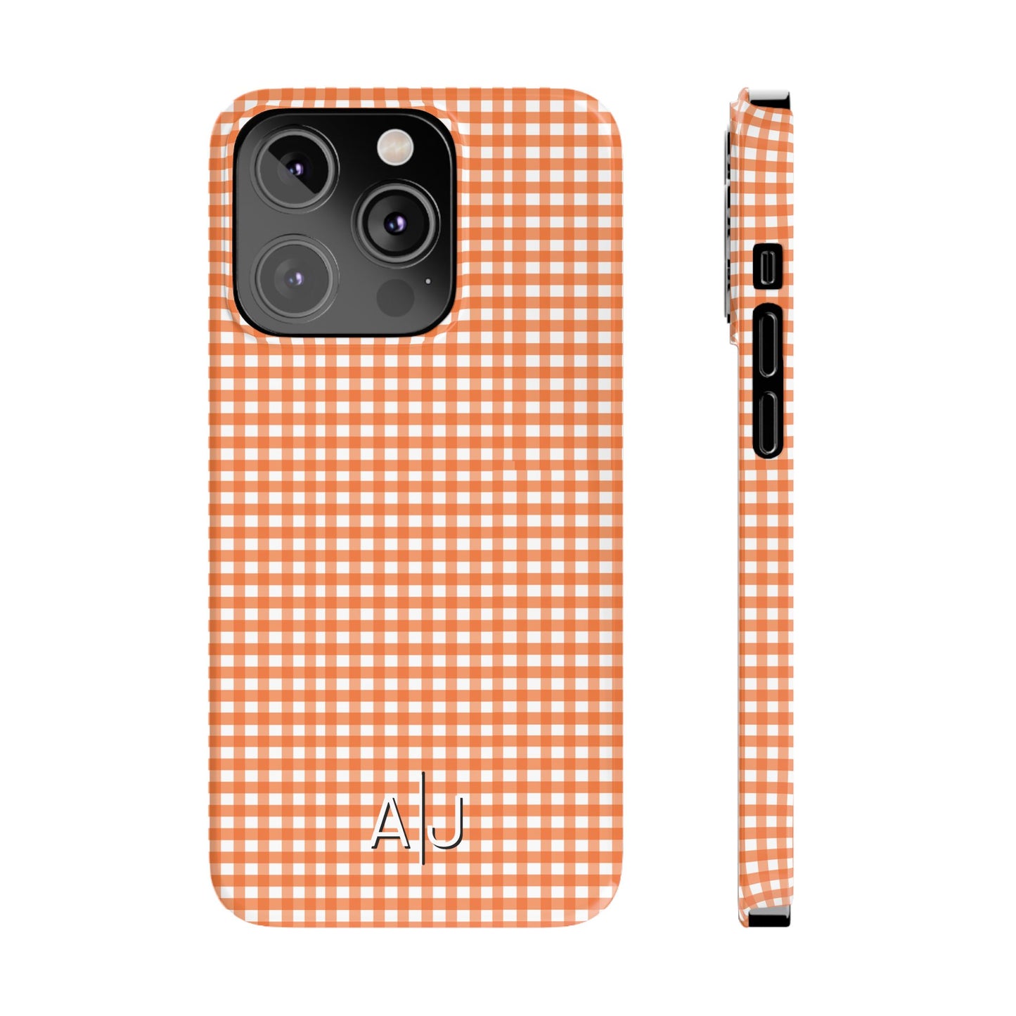 Game Day Gingham - Orange Slim