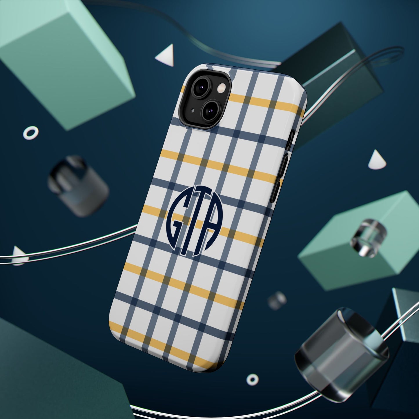 Tailgate Tartan - Navy & Gold