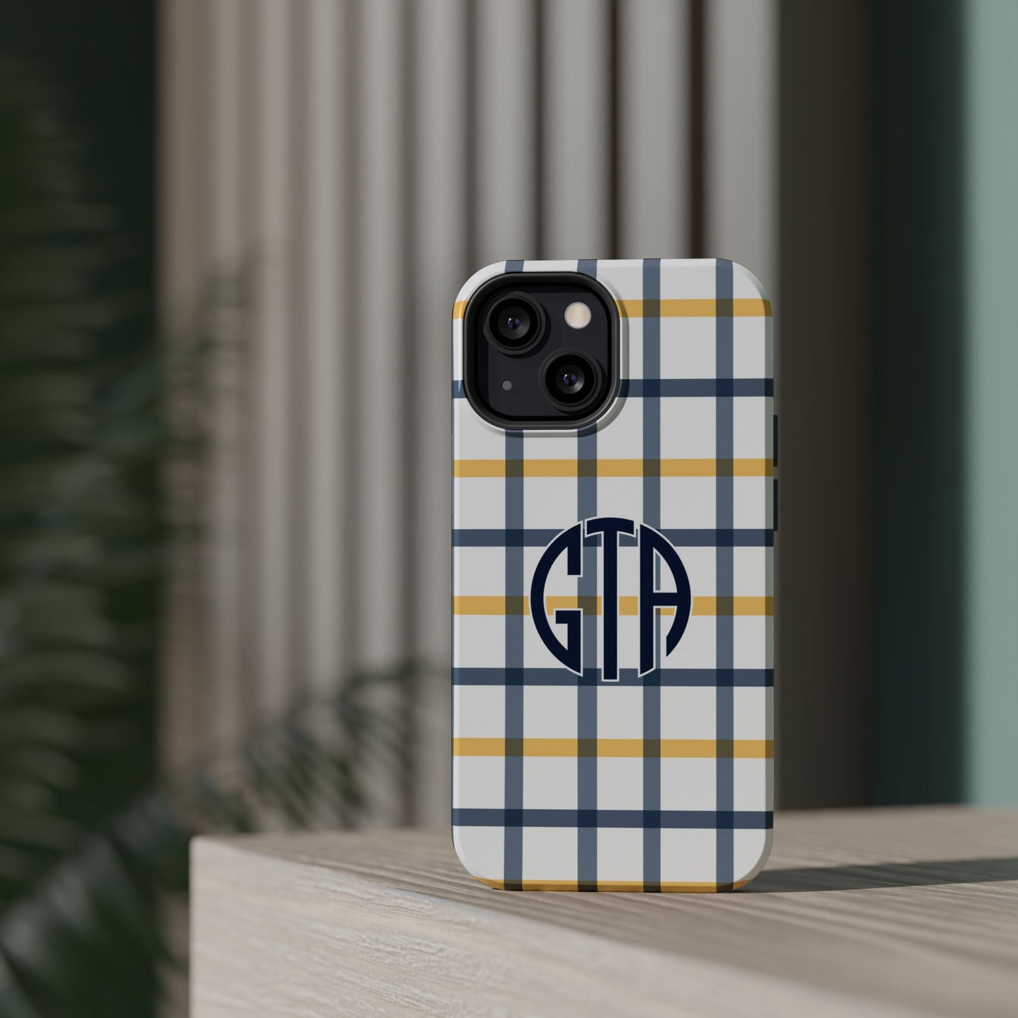 Tailgate Tartan - Navy & Gold