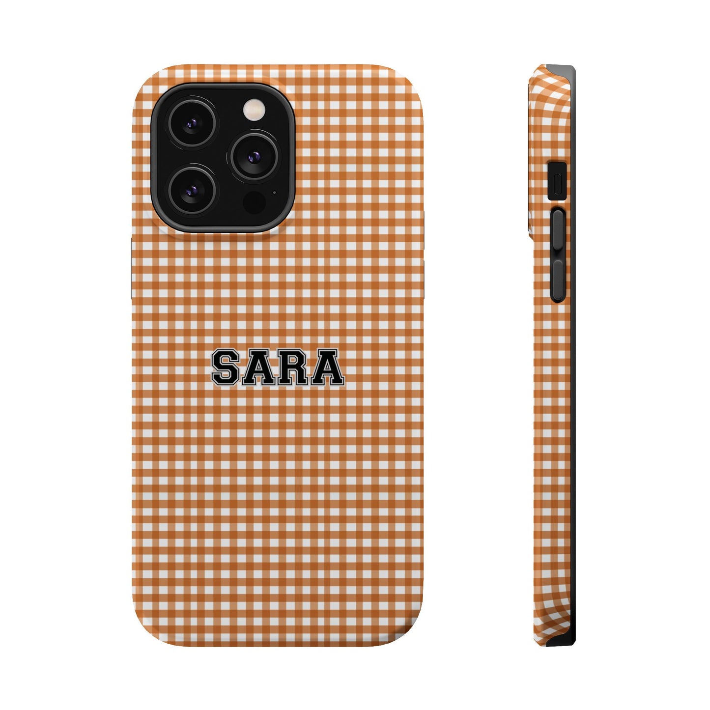Game Day Gingham - Burnt Orange
