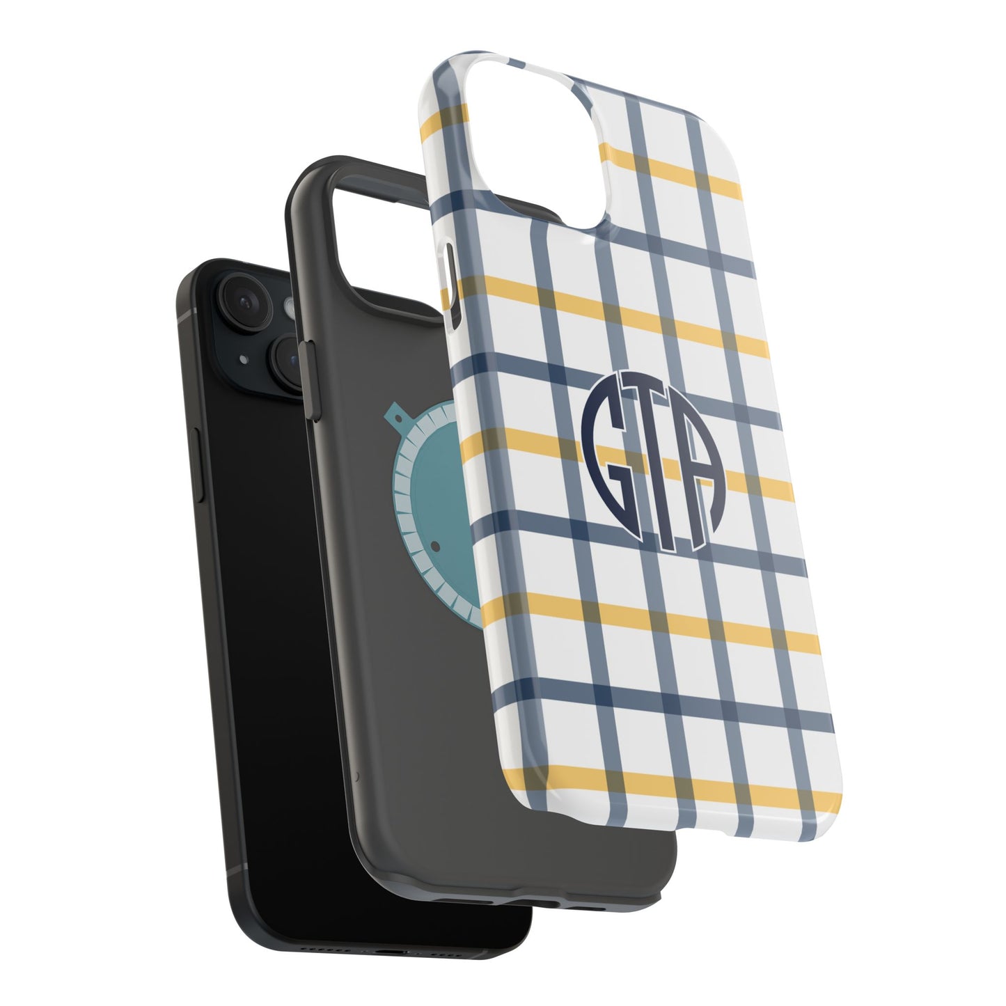 Tailgate Tartan - Navy & Gold