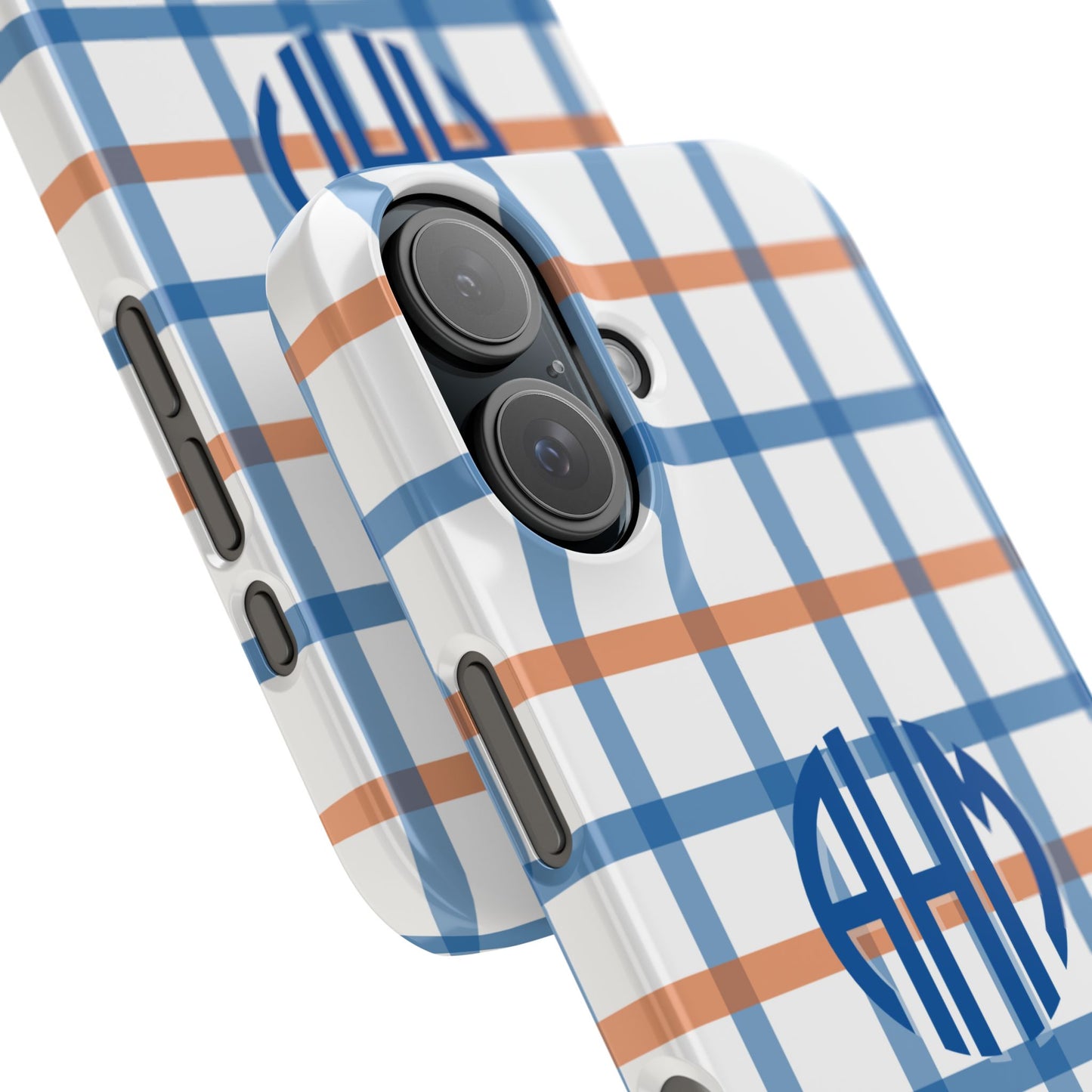 Tailgate Tartan - Blue & Orange Slim