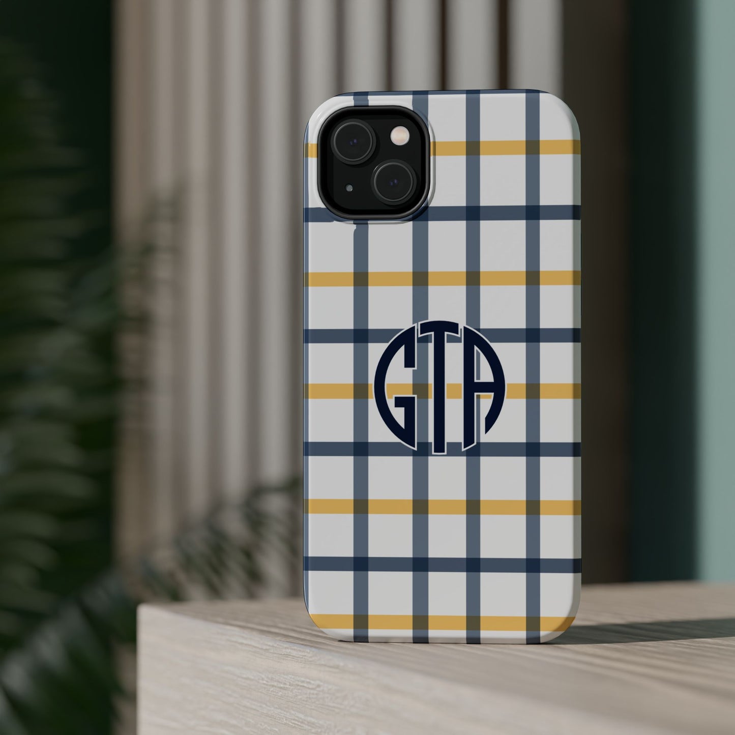 Tailgate Tartan - Navy & Gold