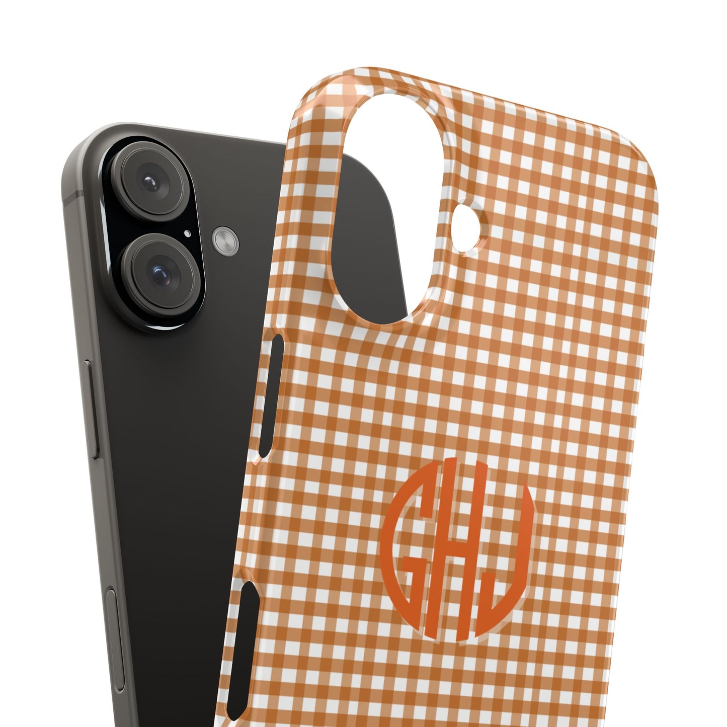 Game Day Gingham - Burnt Orange Slim