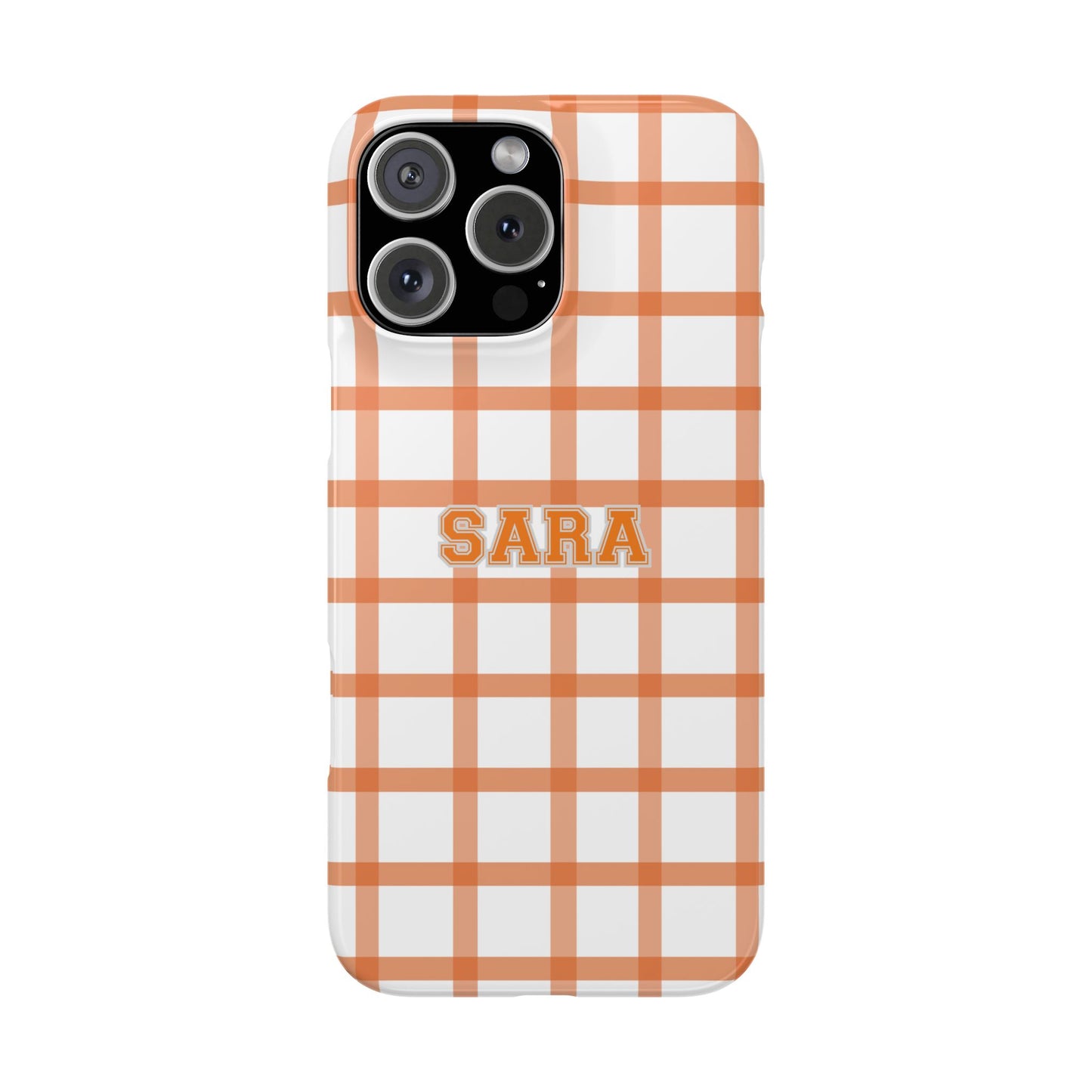 Tailgate Tartan -Orange Slim