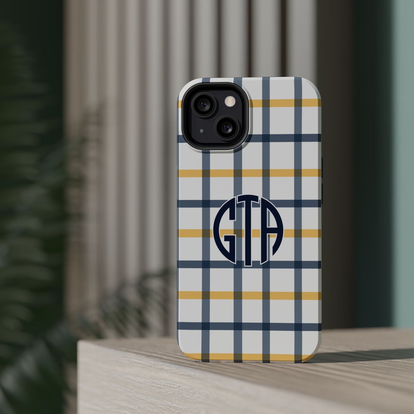Tailgate Tartan - Navy & Gold