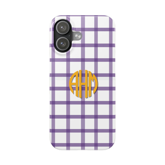 Tailgate Tartan -Purple Slim