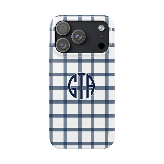 Tailgate Tartan -Navy Slim