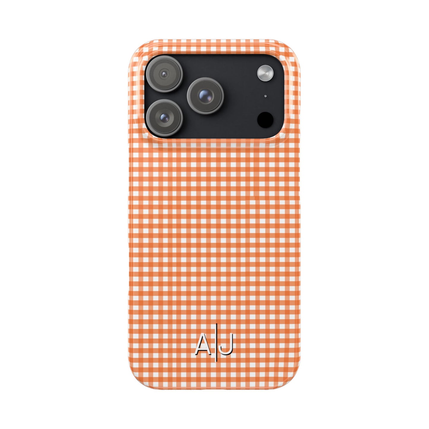 Game Day Gingham - Orange Slim