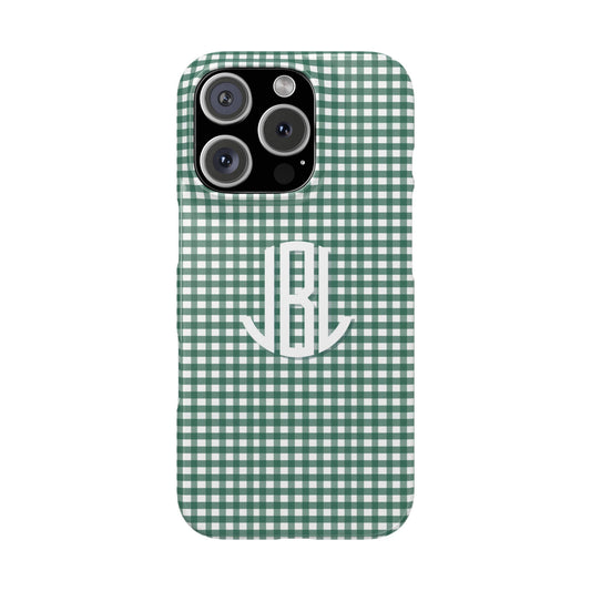 Game Day Gingham - Green Slim