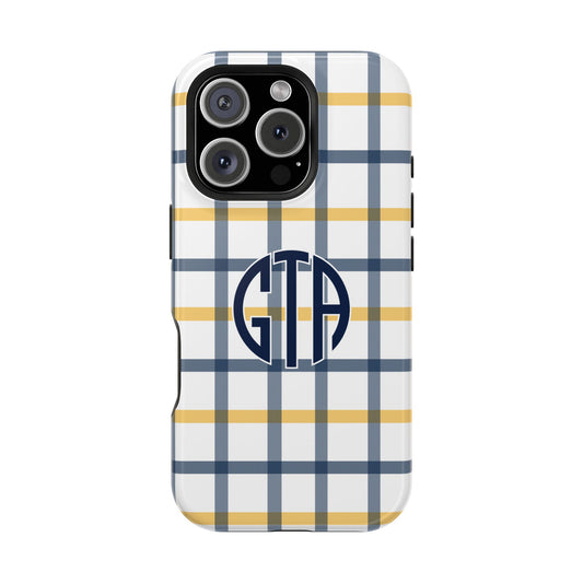 Tailgate Tartan - Navy & Gold