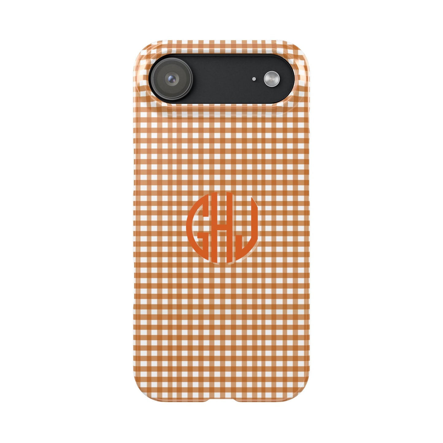 Game Day Gingham - Burnt Orange Slim