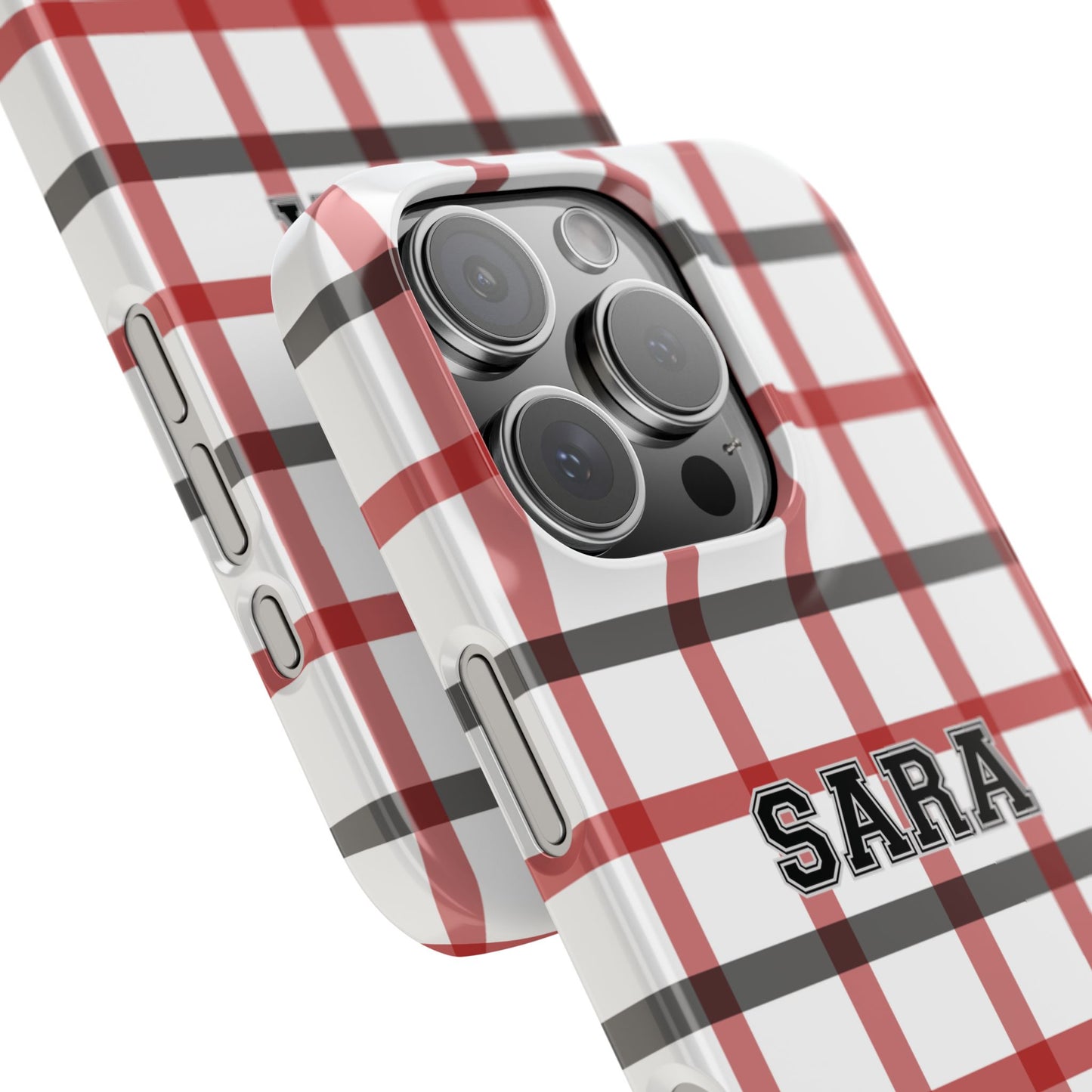 Tailgate Tartan - Red & Black Slim