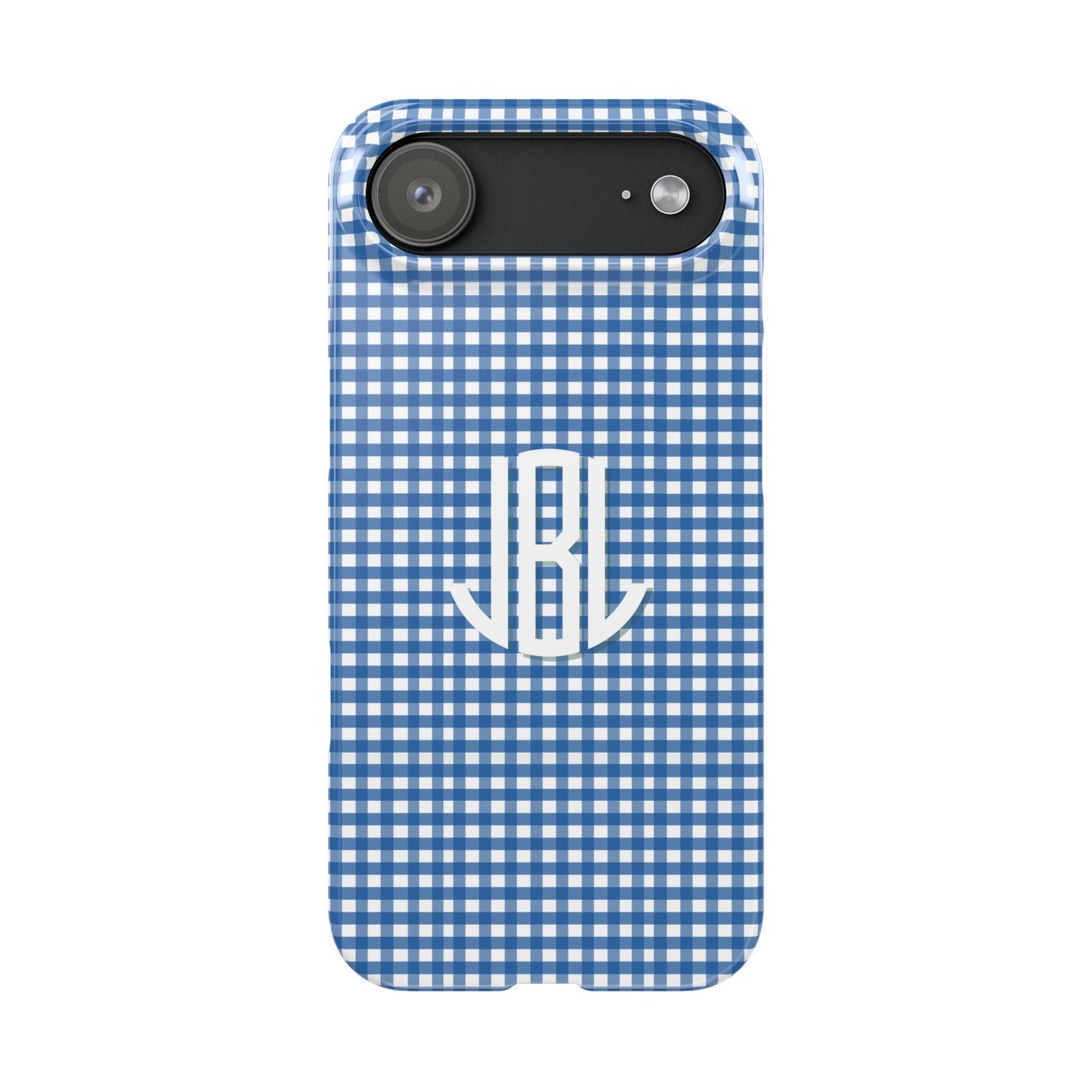 Game Day Gingham -Blue Slim