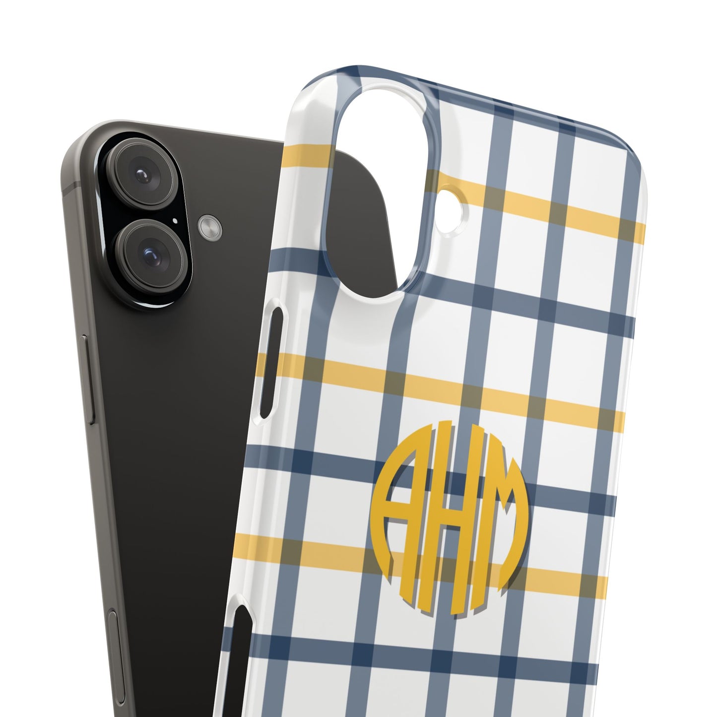 Tailgate Tartan - Navy & Gold Slim