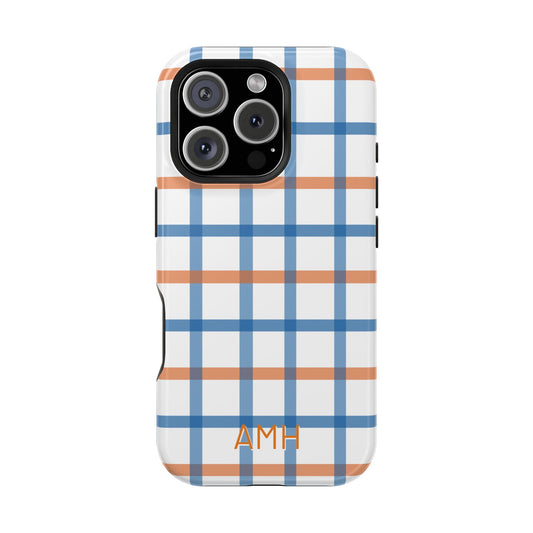 Tailgate Tartan - Blue & Orange