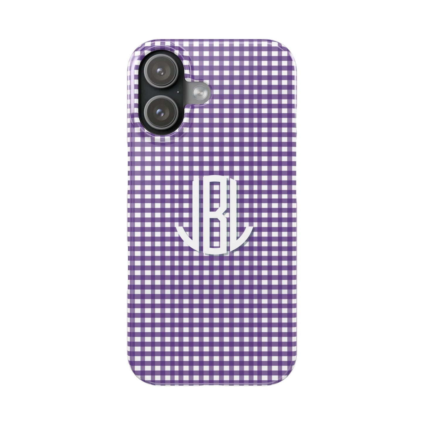 Game Day Gingham -Purple Slim