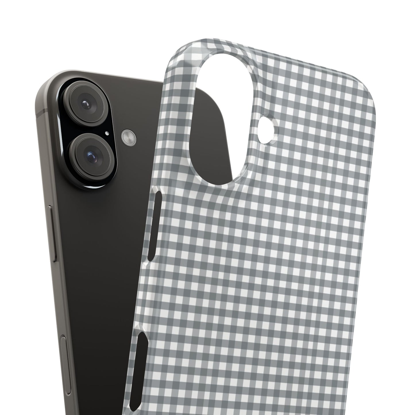Game Day Gingham - Gray Slim