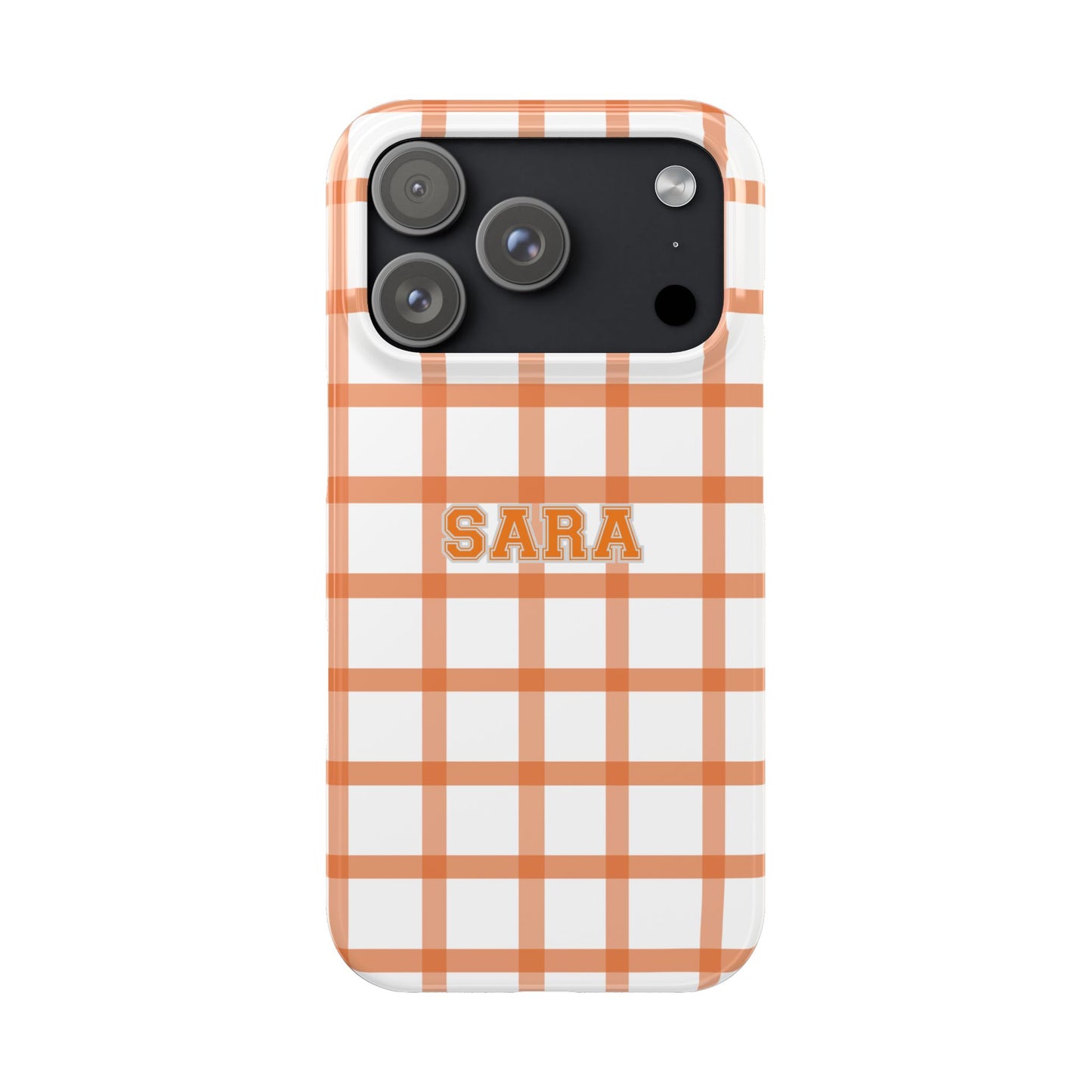 Tailgate Tartan -Orange Slim