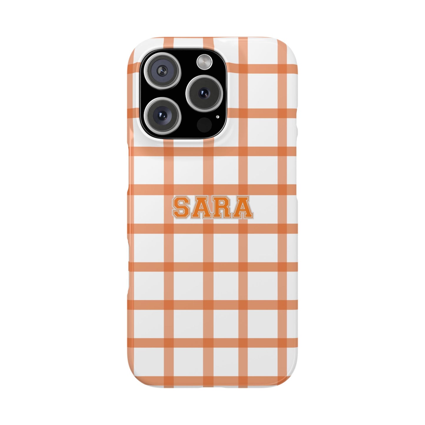 Tailgate Tartan -Orange Slim
