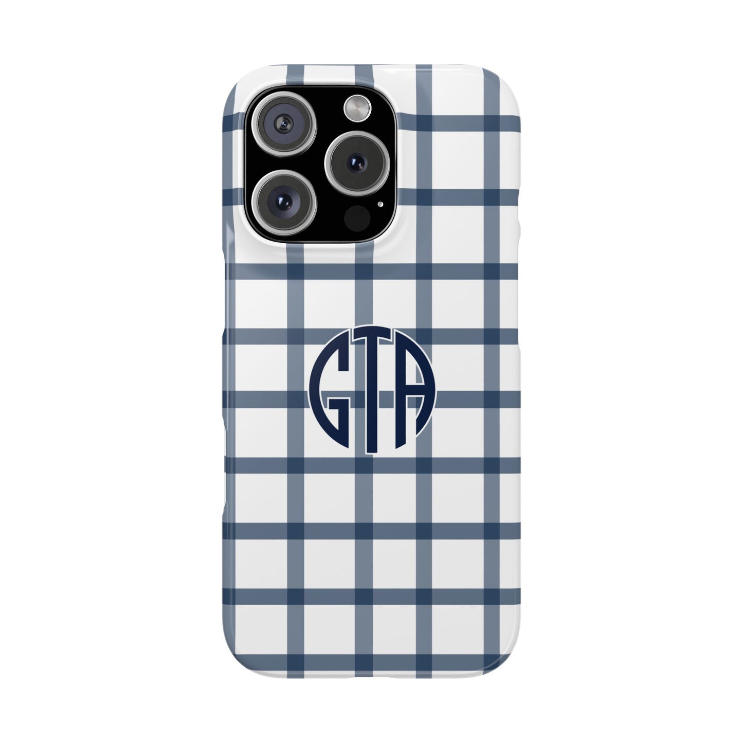 Tailgate Tartan -Navy Slim