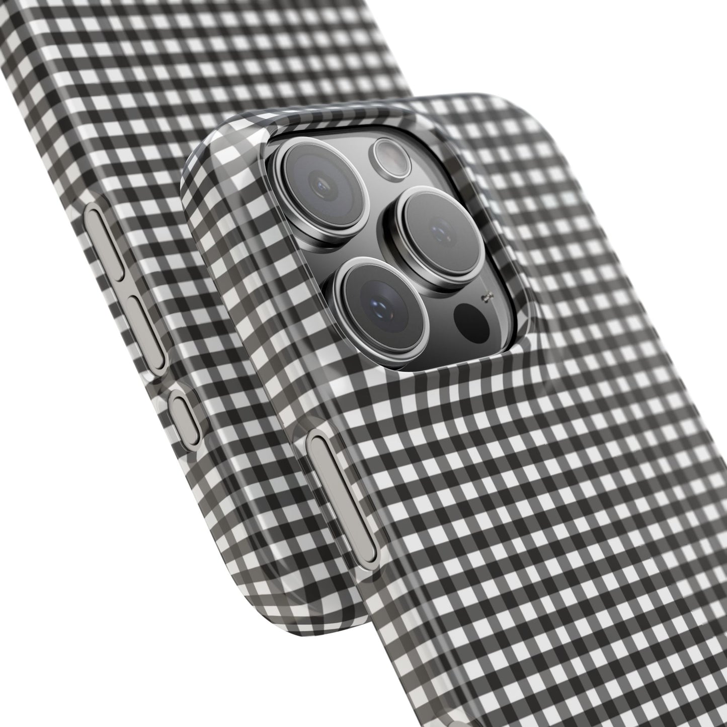 Game Day Gingham -Black Slim