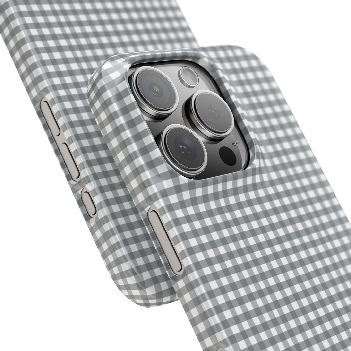 Game Day Gingham - Gray Slim
