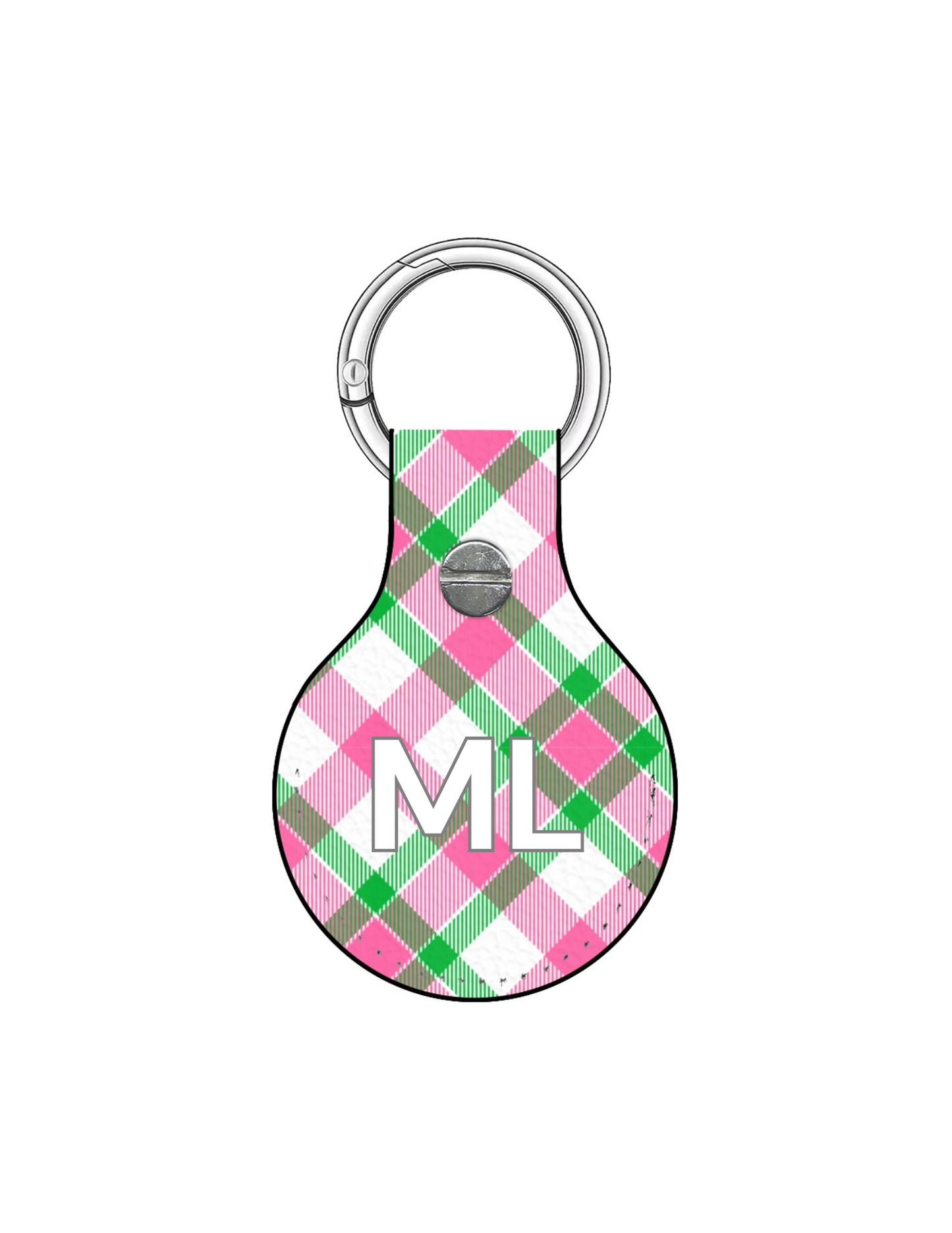 Palm Beach Plaid Airtag Holder