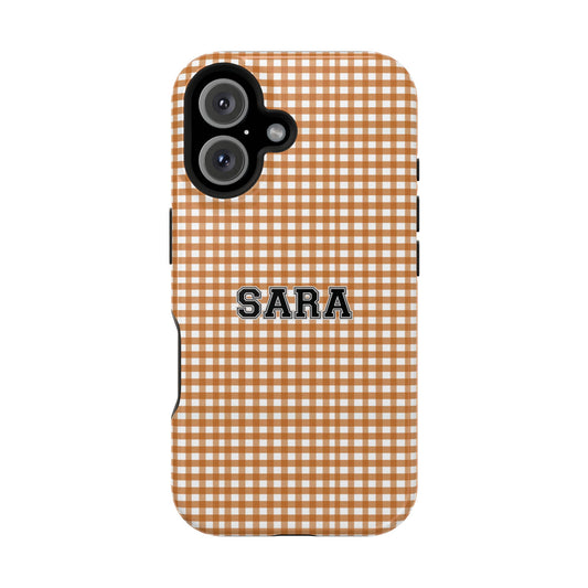 Game Day Gingham - Burnt Orange